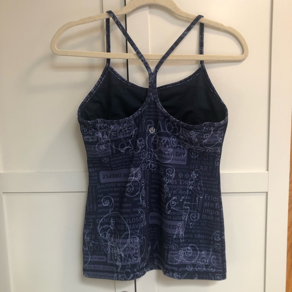 Lululemon Blue Work Out Tank Top EUC - Picture 7 of 14